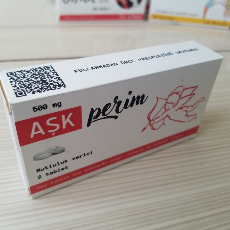 Aşkperim ilaç kutusu davetiyesi